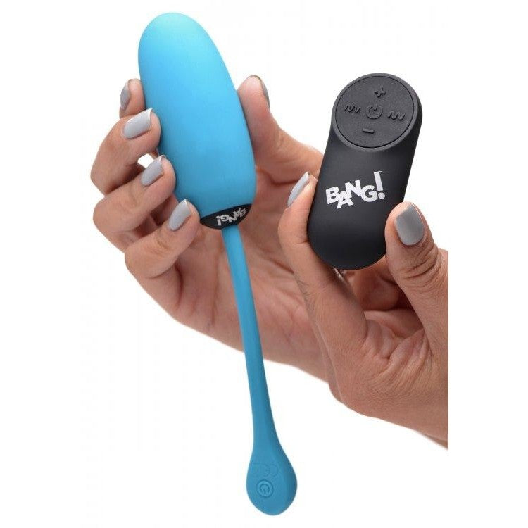 Plush Vibrating Egg & Remote Control Blue - Sextoys for Women Intimates Adult Boutique