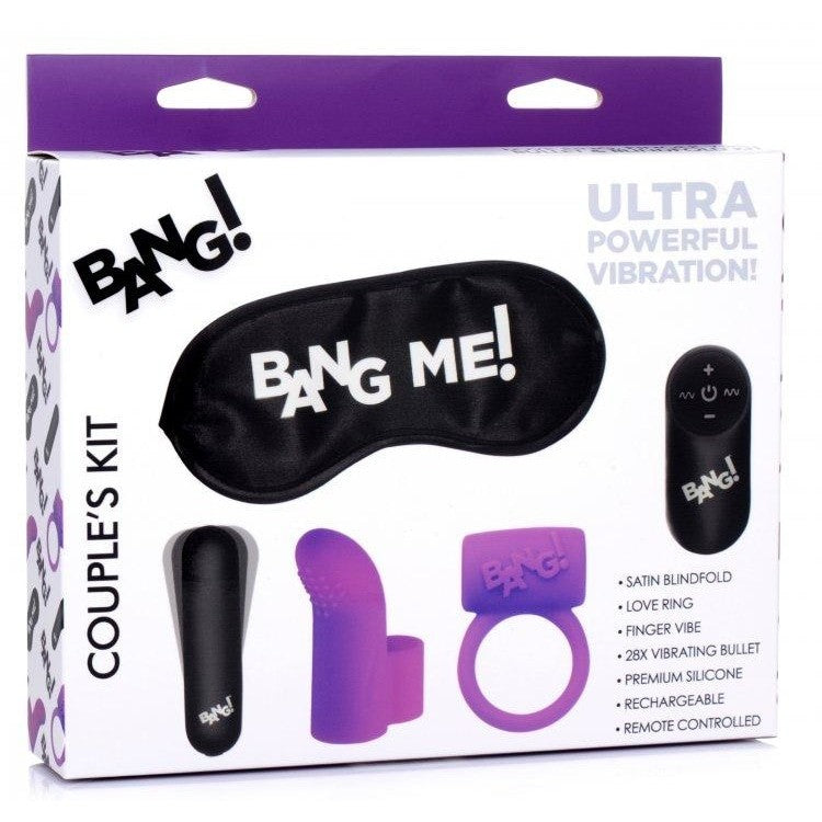 Couples Love Ring Finger Vibe Bullet & Blindfold | Sextoys for Couples Intimates Adult Boutique