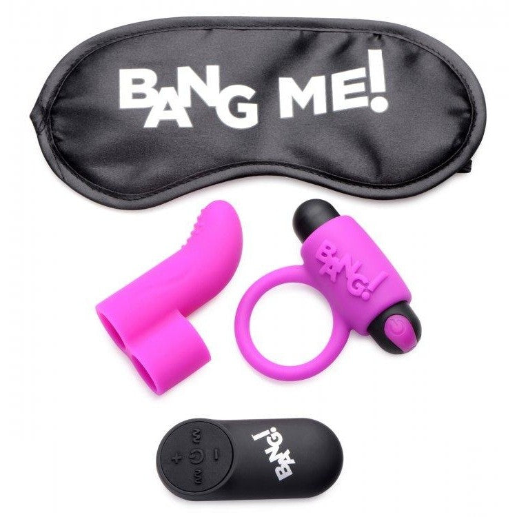 Couples Love Ring Finger Vibe Bullet & Blindfold | Sextoys for Couples Intimates Adult Boutique