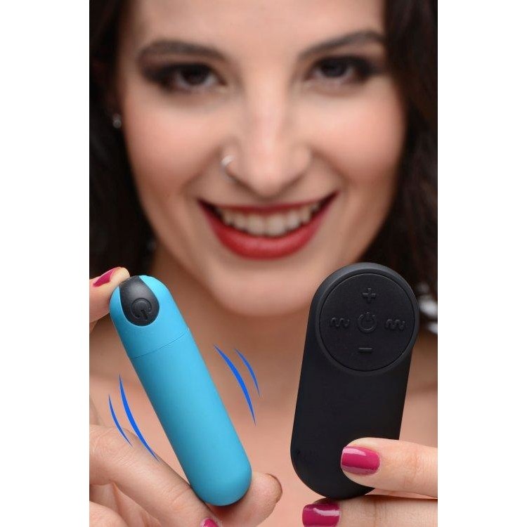 Bang! Vibrating Bullet – Remote Control Blue | Sextoys for Women Intimates Adult Boutique