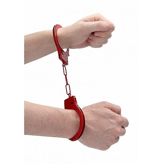 Red Beginner's Handcuffs for Fetish Play Intimates Adult Boutique