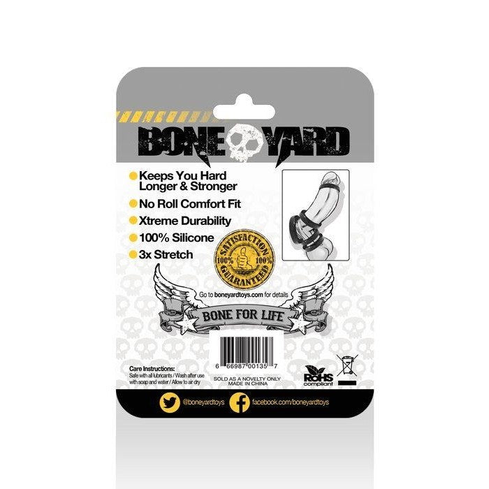 Boneyard Silicone Cock Ring 35mm Black - Sextoys for Men Intimates Adult Boutique