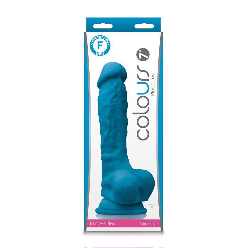 Colours Pleasures 7in Dildo - Blue Intimates Adult Boutique