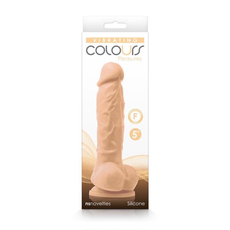 Colours Pleasures 5 Inch Vibrating Dildo - White | Dildos Intimates Adult Boutique