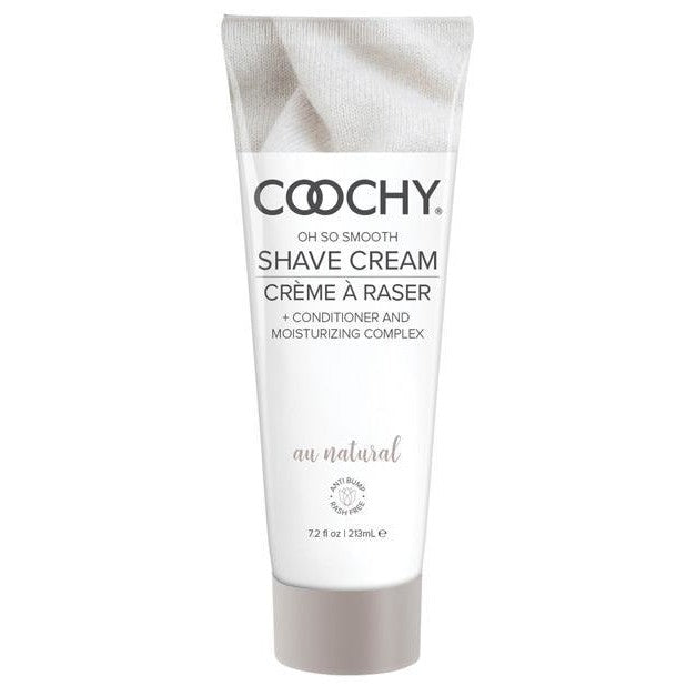 Coochy Shave Cream Au Natural 7.2 Oz - Bath & Body Products Intimates Adult Boutique