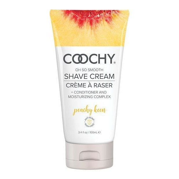 Coochy Shave Cream Peachy Keen 3.4 Fl Oz - Bath & Body Intimates Adult Boutique