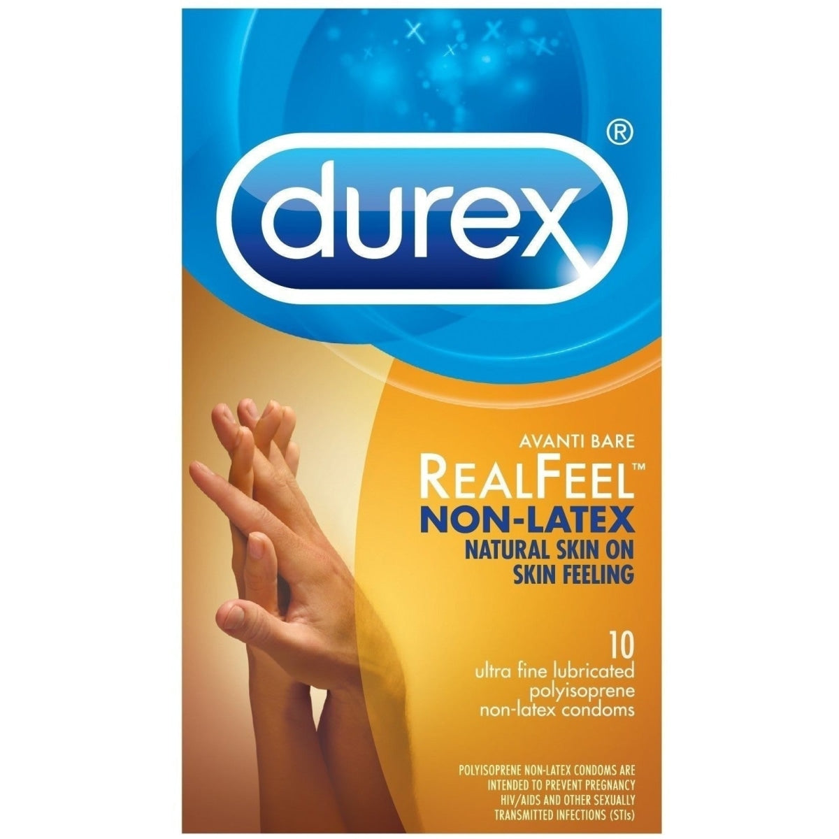 Durex Avanti Reel Feel Non Latex 10 Pack Intimates Adult Boutique