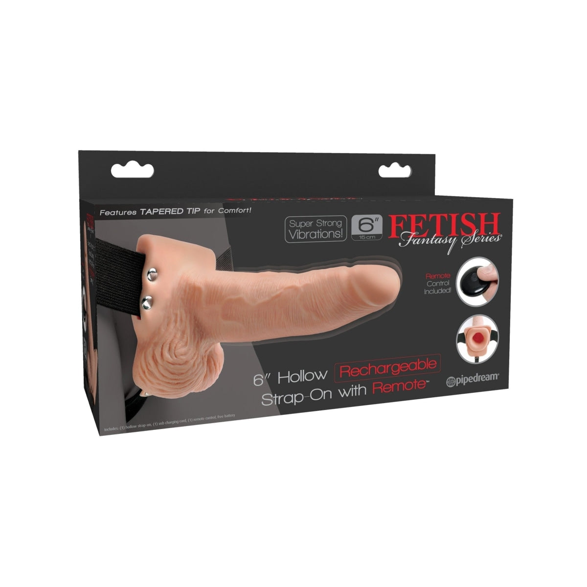Fetish Fantasy 6 In Rechargeable Hollow Strap-on | Sextoys for Men Intimates Adult Boutique
