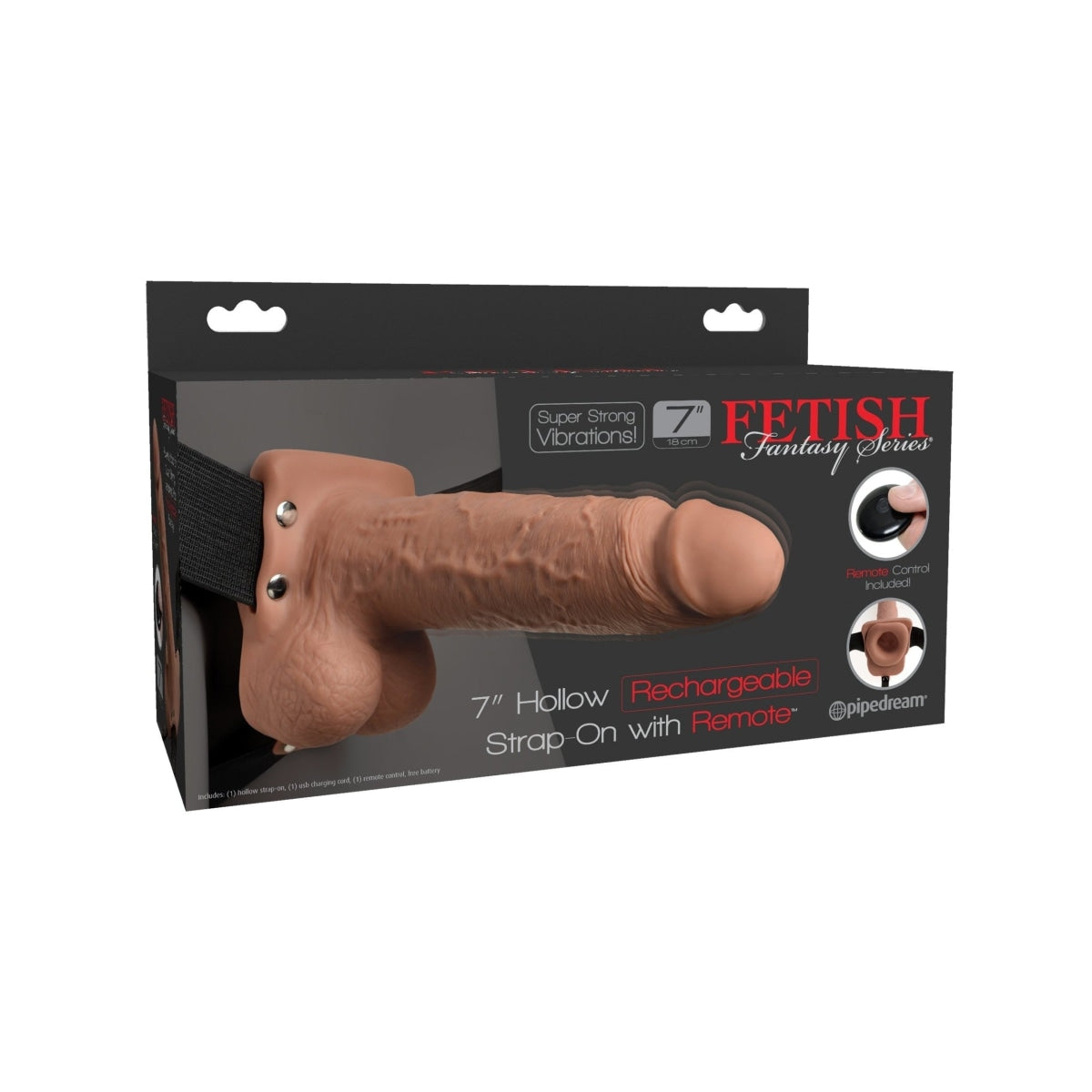 Fetish Fantasy 7 Inch Rechargeable Hollow Strap-on | Men's Sextoys Intimates Adult Boutique