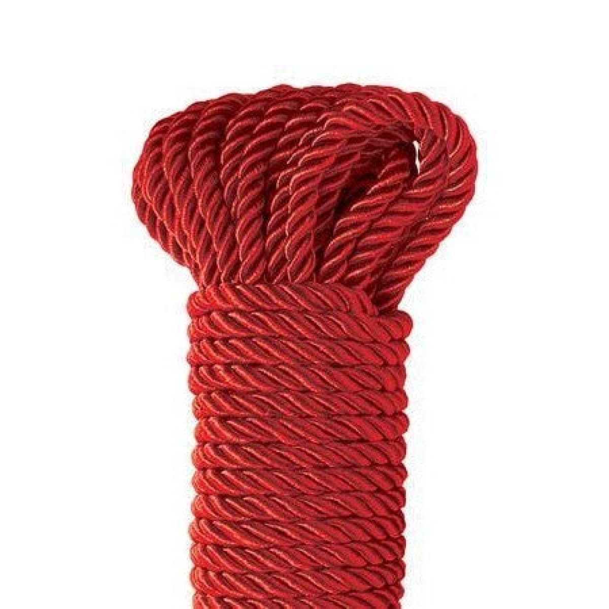 Deluxe Silk Rope in Red for Fetish Play Intimates Adult Boutique