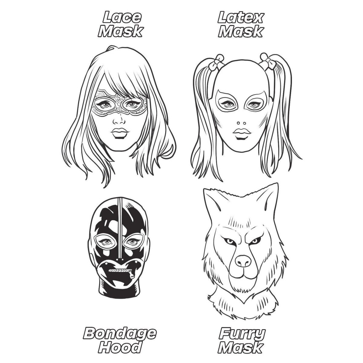 Fetishes Are Fun Adult Coloring Book | Books and Games Intimates Adult Boutique