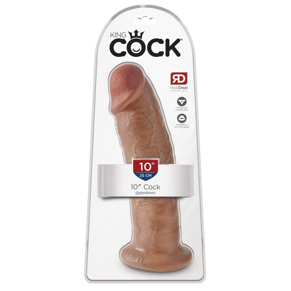 King Cock 10 In Cock Tan Intimates Adult Boutique