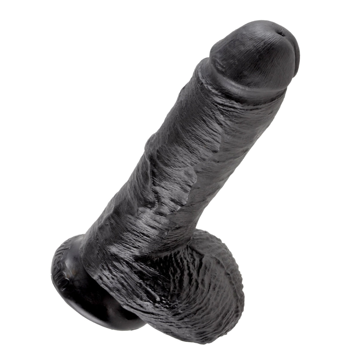 King Cock 8 In Cock W-balls Black Intimates Adult Boutique