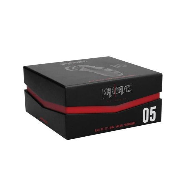 Mancage Chastity 5.5in Black Model 05 Intimates Adult Boutique