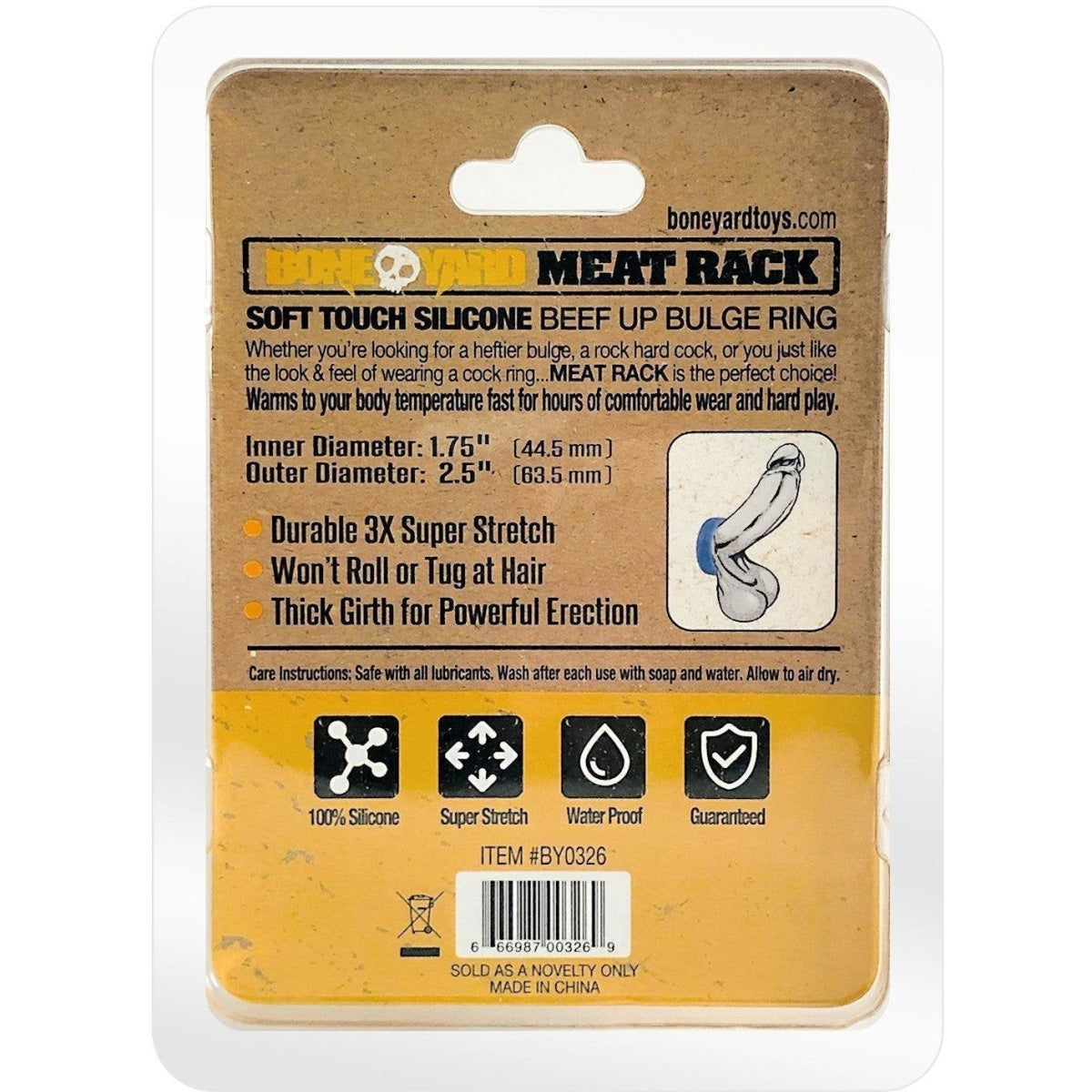 Meat Rack Cock Ring Blue Intimates Adult Boutique
