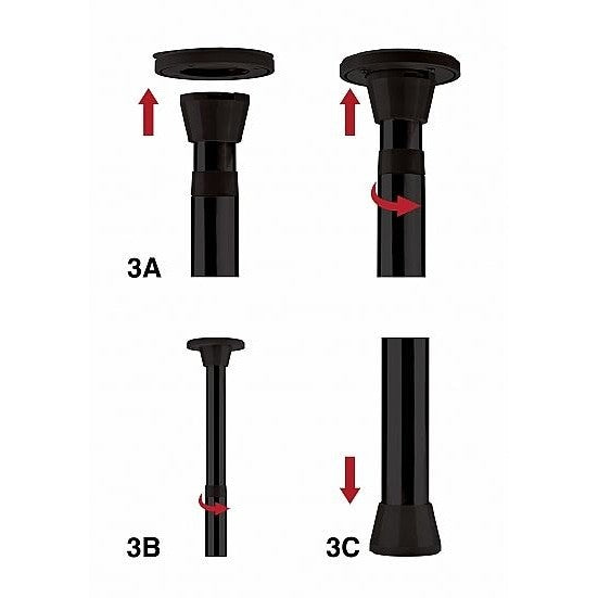 Ouch! Dance Pole Black Intimates Adult Boutique