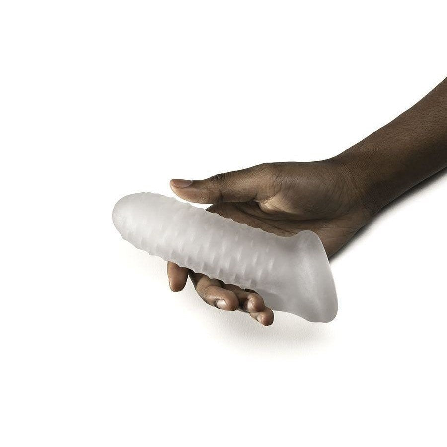 Perfect Fit Fat Boy Checker Box Sheath 6.5in Clear Intimates Adult Boutique