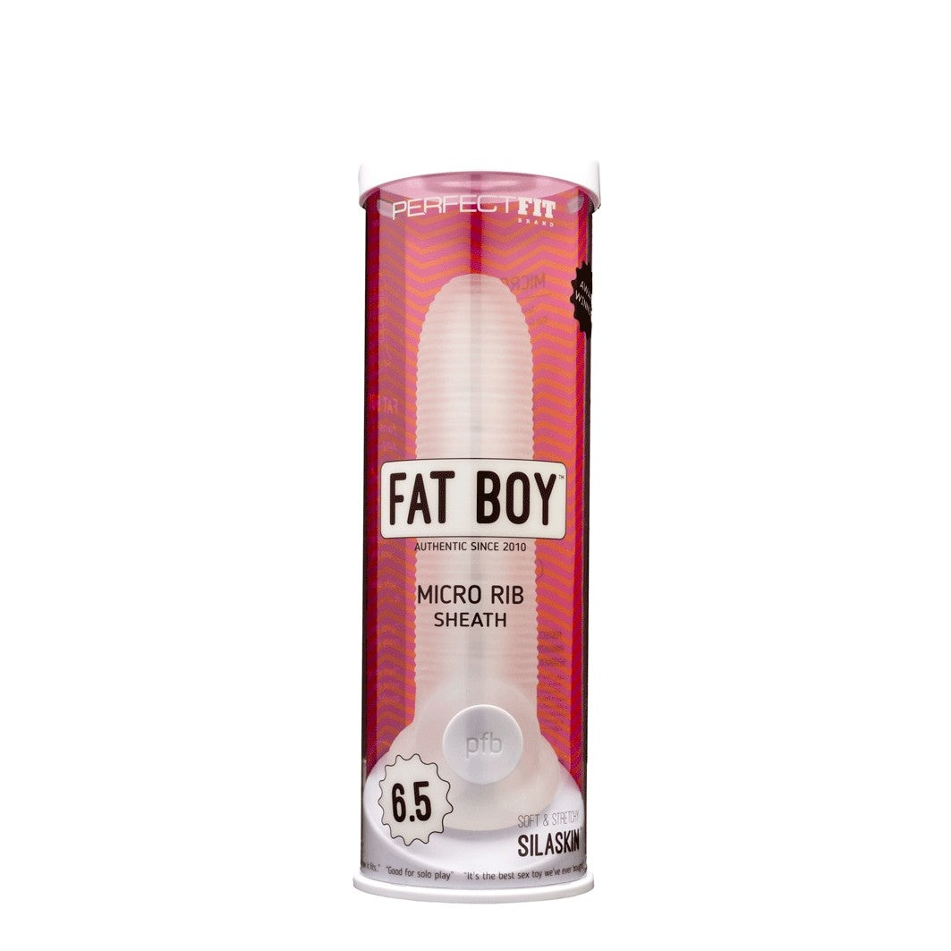 Fat Boy Micro Ribbed Penis Extension Sheath 6.5" - Sextoys for Men" Intimates Adult Boutique