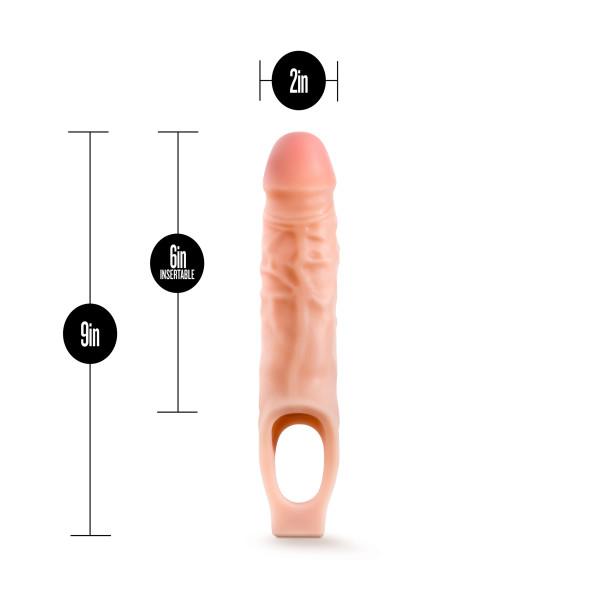 9" Vanilla Cock Sheath Penis Extension - Shop Men's Sextoys Intimates Adult Boutique