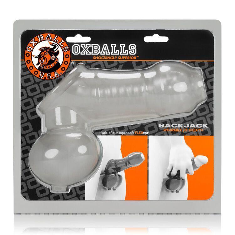 Sackjack Clear Frost: Wearable Jackoff Sheath - Sextoys for Men Intimates Adult Boutique