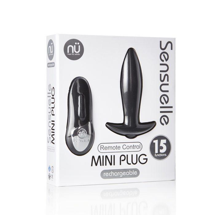 Nu Sensuelle Remote Control Butt Plug Black - Anal Toys Category Intimates Adult Boutique