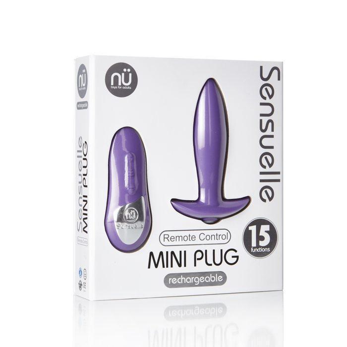 Remote Control Butt Plug: Sensuelle Butt Plug Anal Toy in Purple Intimates Adult Boutique