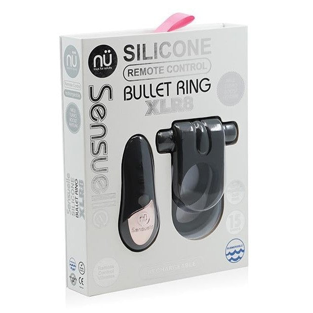 Sensuelle Silicone R-c Xlr8 Black Intimates Adult Boutique