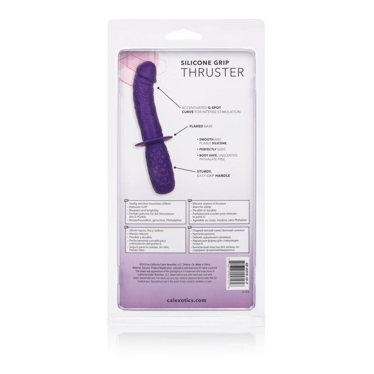 Silicone Grip Thruster Purple Intimates Adult Boutique