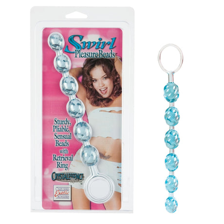 Swirl Pleasure Beads Teal Intimates Adult Boutique