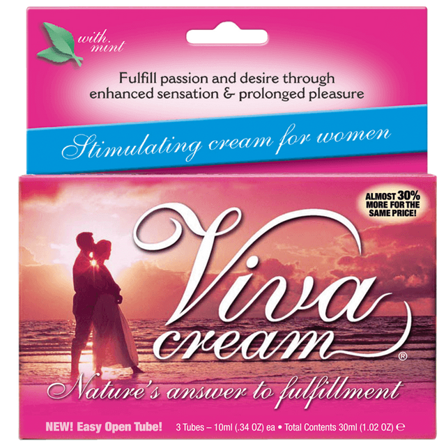 Viva Cream 10ml 3 Tube Box Intimates Adult Boutique