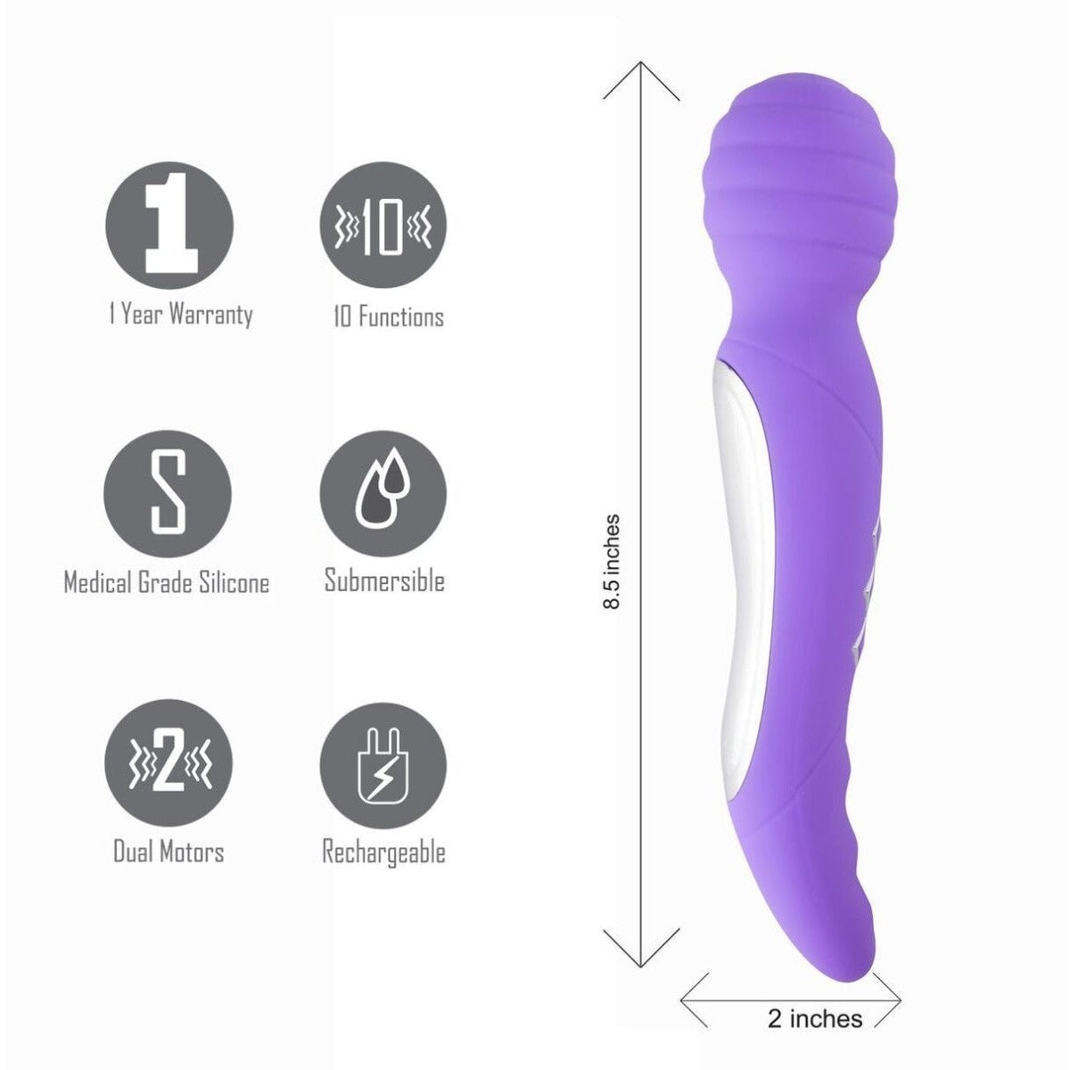 Zoe Vibrating Purple Wand – Intimates Adult Boutique Intimates Adult Boutique