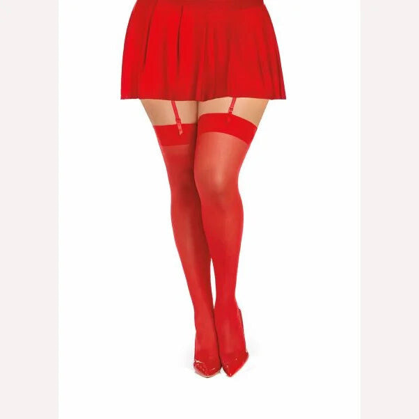 Sheer Thigh High Red Q/s Intimates Adult Boutique