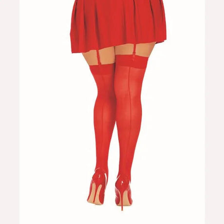 Sheer Thigh High Red Q/s Intimates Adult Boutique