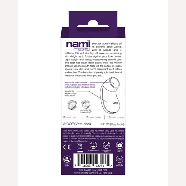 Vedo Nami Sonic Vibe Purple Rechargeable