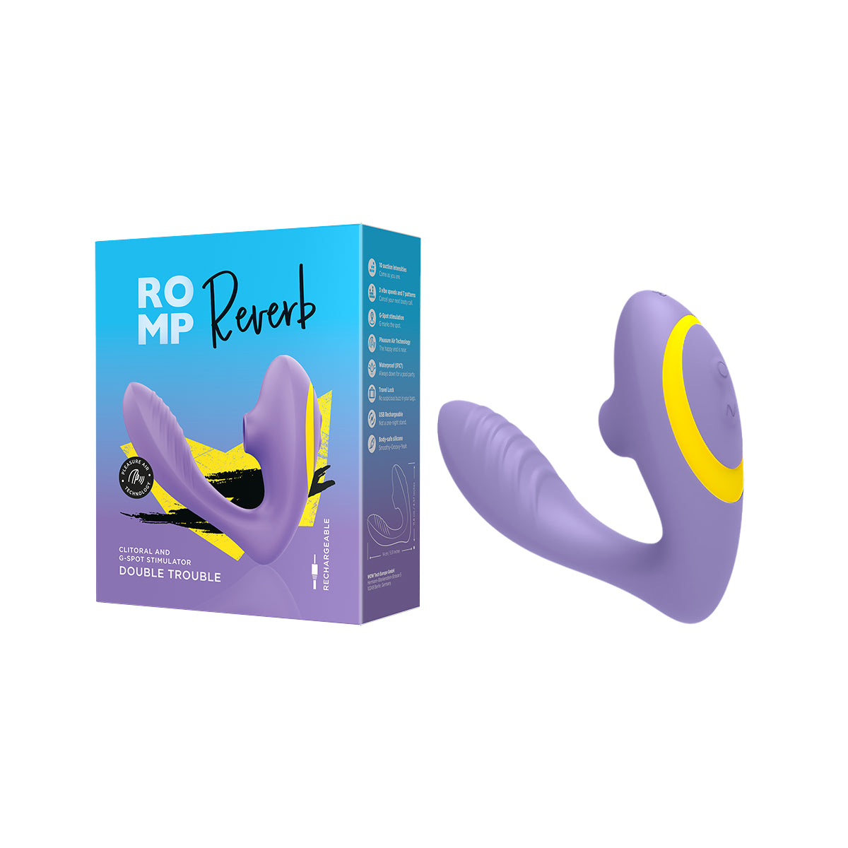 ROMP Reverb G-Spot & Clitoral Suction Stimulator