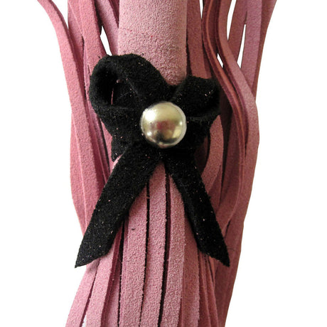Love Knot Mini Flogger w- Bow - Pink w-Black Bow Intimates Adult Boutique