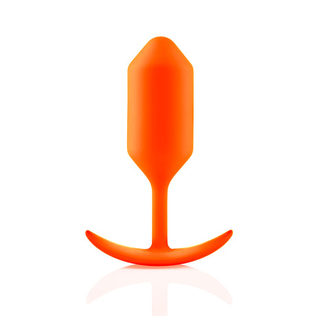 B-Vibe Snug Plug 3 (L) - Orange Intimates Adult Boutique
