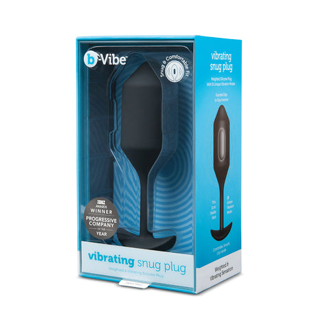 B-Vibe Vibrating Snug Plug 4 (XL) - Black Intimates Adult Boutique