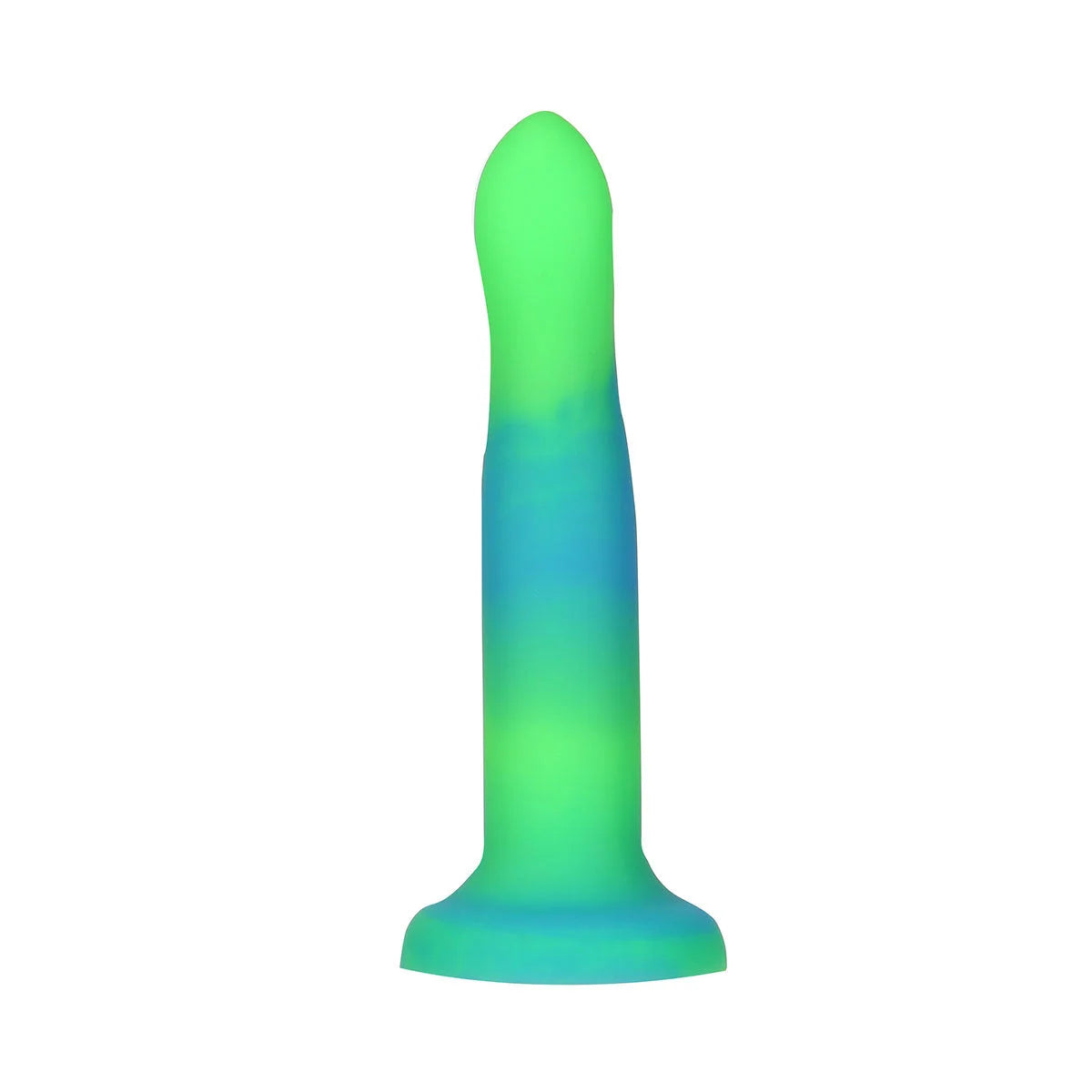 Addiction Glow-in-the-Dark Rave Dil 8" - Green Blue Intimates Adult Boutique