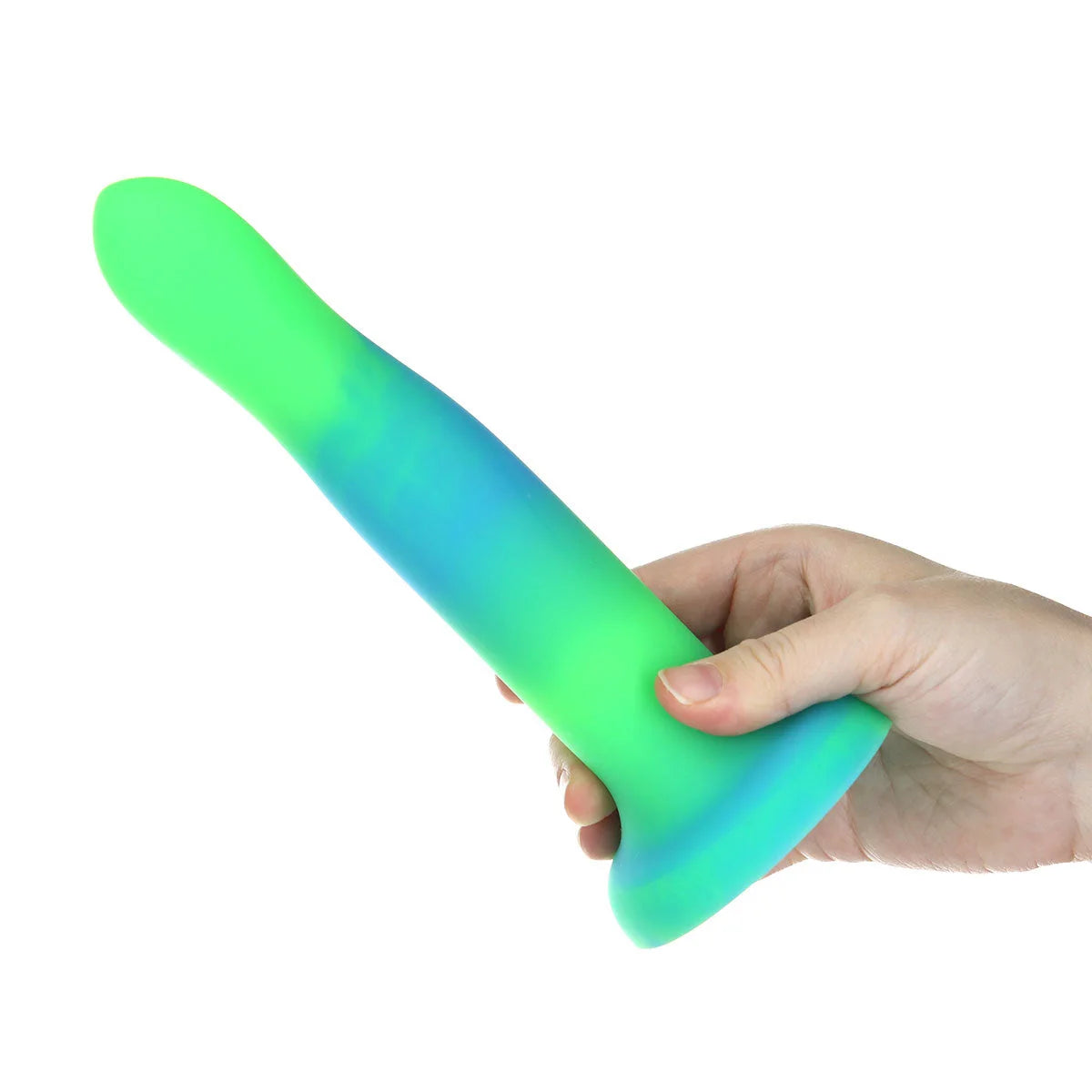 Addiction Glow-in-the-Dark Rave Dil 8" - Green Blue Intimates Adult Boutique