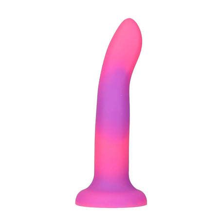 Addiction Glow-in-the-Dark Rave Dil 8" - Pink Purple Intimates Adult Boutique