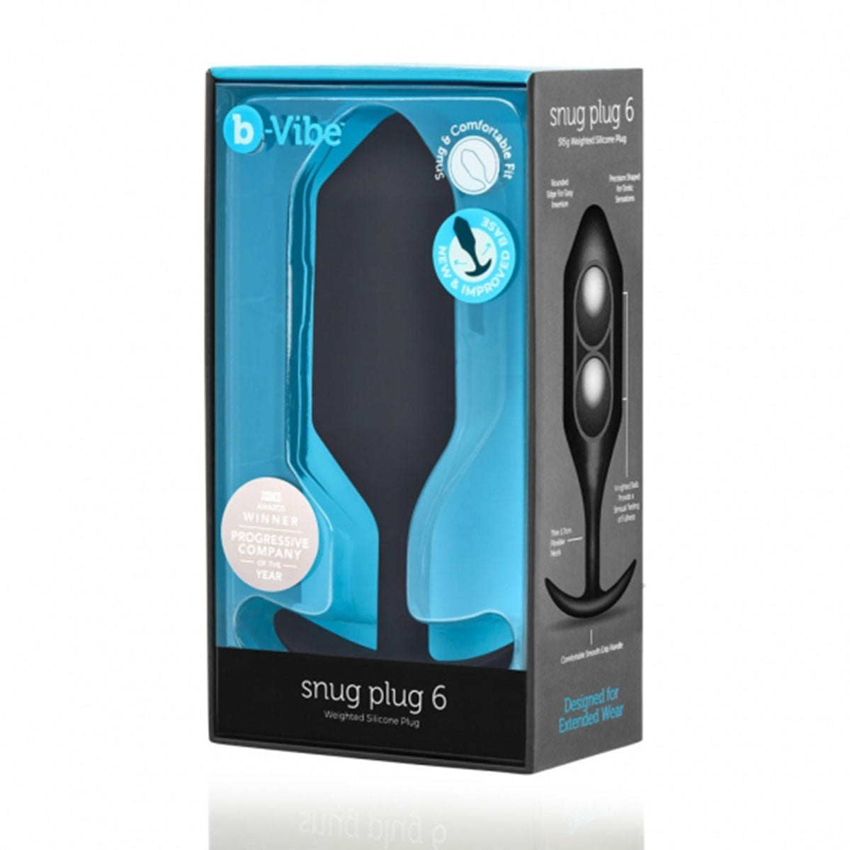 B-Vibe Snug Plug 6 (XXXL)Black – Intimates Adult Boutique Intimates Adult Boutique