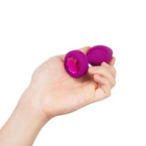 B-Vibe Vibrating Jewel Plug Small-Medium - Fuchsia Intimates Adult Boutique