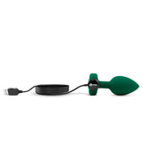 B-Vibe Vibrating Jewel Plug Medium-Large - Emerald Intimates Adult Boutique
