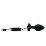 B-Vibe Vibrating Jewel Plug Medium-Large - Black