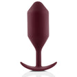 B-Vibe Snug Plug 5 (XXL) - Dark Red Intimates Adult Boutique