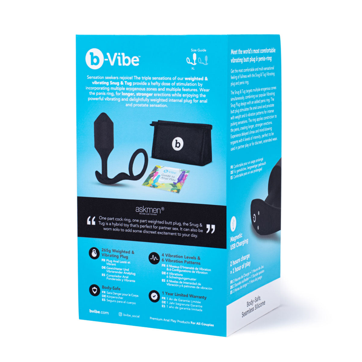 B-Vibe Vibrating Snug & Tug (XL) Intimates Adult Boutique