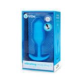 B-Vibe Vibrating Snug Plug 3 (L) - Blue Intimates Adult Boutique