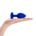 B-Vibe Vibrating Jewel Plug L-XL - Blue Sapphire