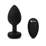 B-Vibe Vibrating Jewel Plug 2XL - Black Intimates Adult Boutique